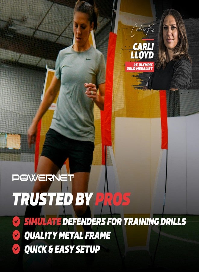 PowerNet Portable Defender Training Dummy for Football, Basketball and Soccer, 77" x 23" Portable Agility Training Equipment, Simulate Shooting Around Defense, Multi-Sport Mannequin - Image 2